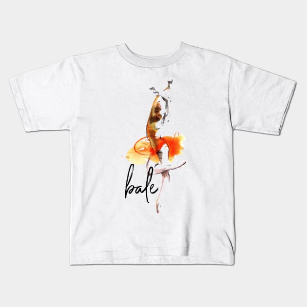 Ballet Gift Kids T-Shirt by SGcreative